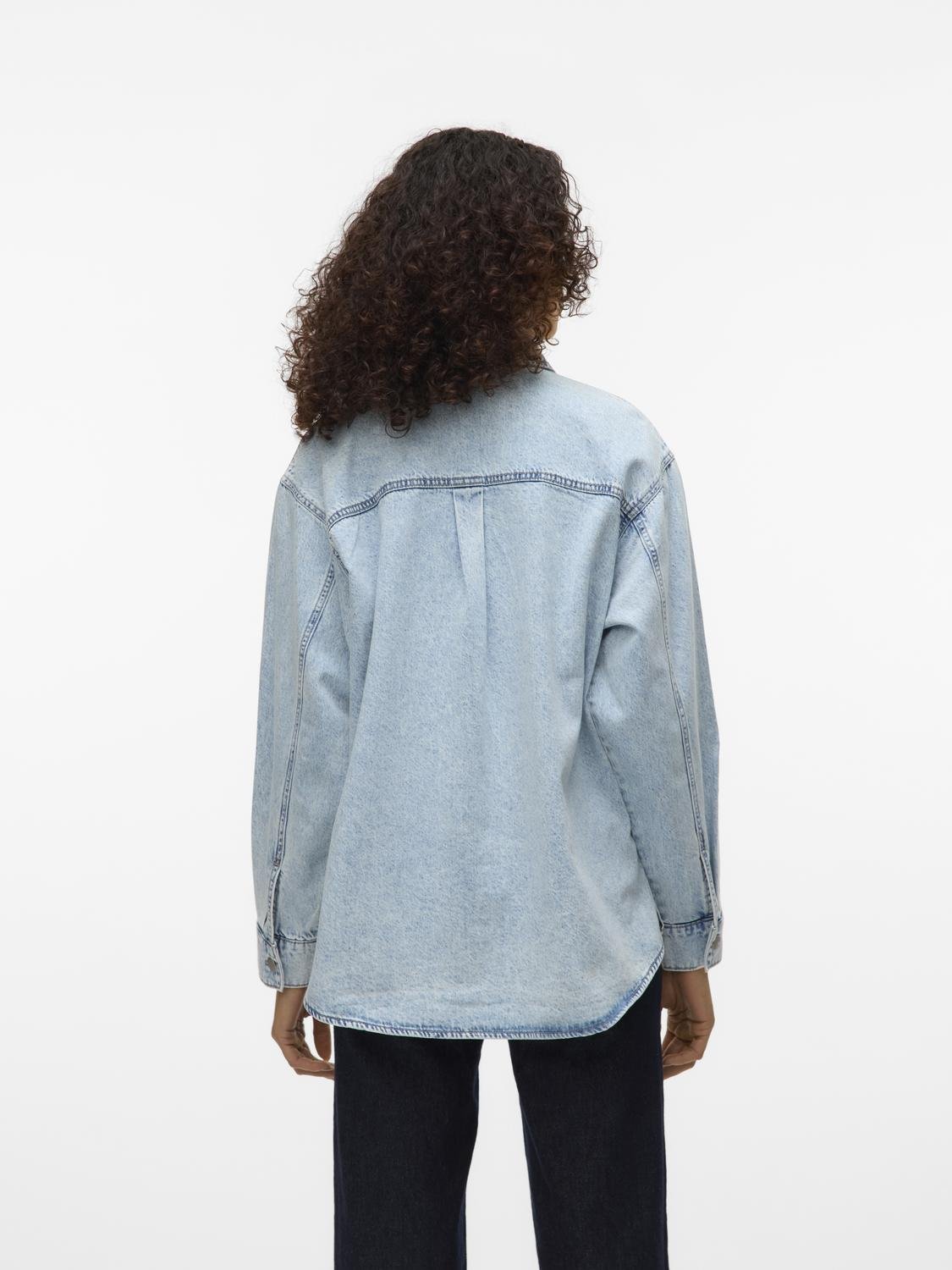 SNLENA Shacket - Light Blue Denim - VERO MODA & VILA Bergvik